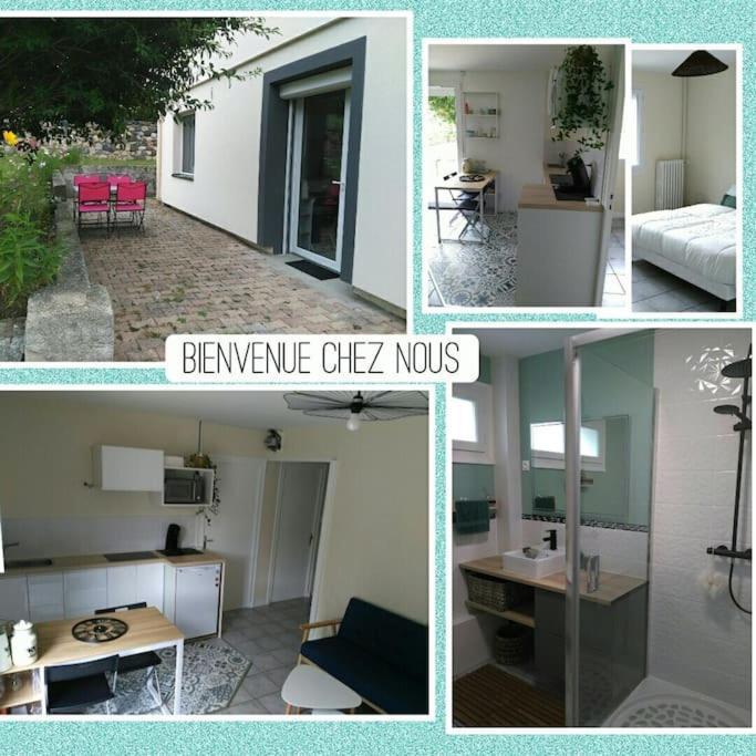 Gite "Le Temps D'Une Pause" Terrasse Et Piscine Coubon Exterior foto